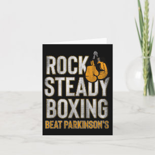 Rock Steady Boxing Parkinson Herbsthandschuhe Vint Karte