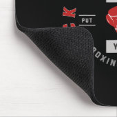 Rock Steady Boxing Parkinson, wenn das Leben berüh Mousepad (Ecke)