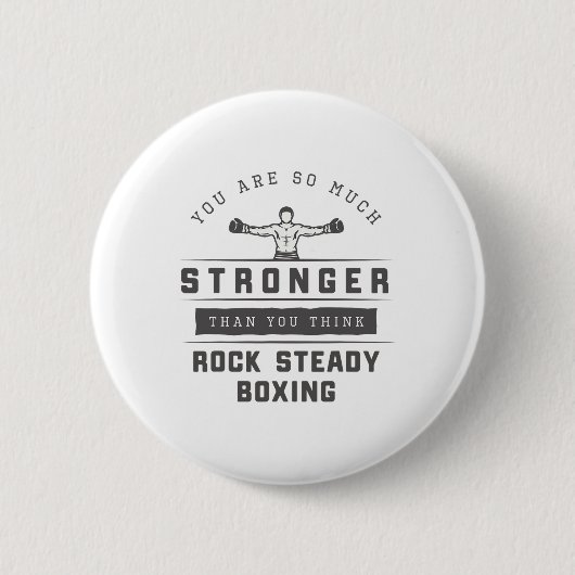 Rock Steady Boxing Parkinson's You are Stronger Button (Vorderseite)