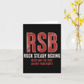 Rock Steady Boxing Rsb Kämpfe Parkinson Karte (Gelbe Blume)