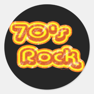 Rock Sticker der 70er Jahre