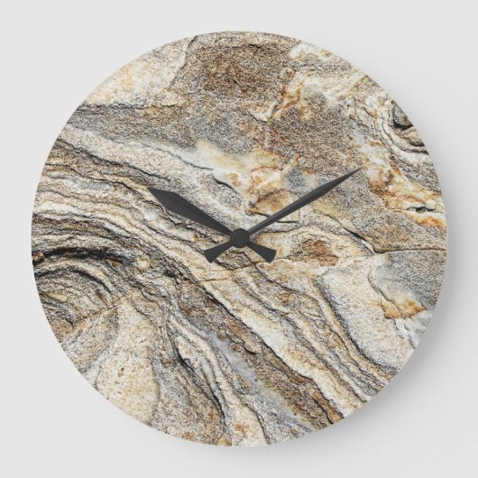 Rock Stone Large Clock Große Wanduhr (Vorderseite)