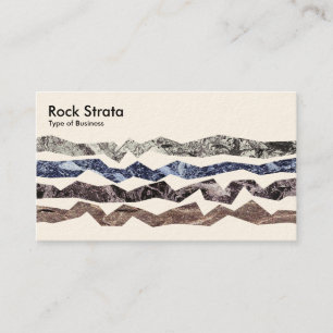 Rock Strata - Creme Visitenkarte