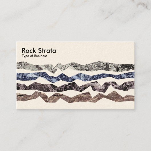 Rock Strata - Creme Visitenkarte (Vorderseite)