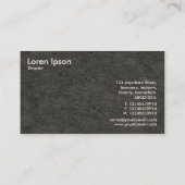 Rock Strata - Creme Visitenkarte (Rückseite)