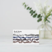 Rock Strata - Linen Visitenkarte (Stehend Vorderseite)