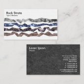 Rock Strata - Linen Visitenkarte (Vorne/Hinten)