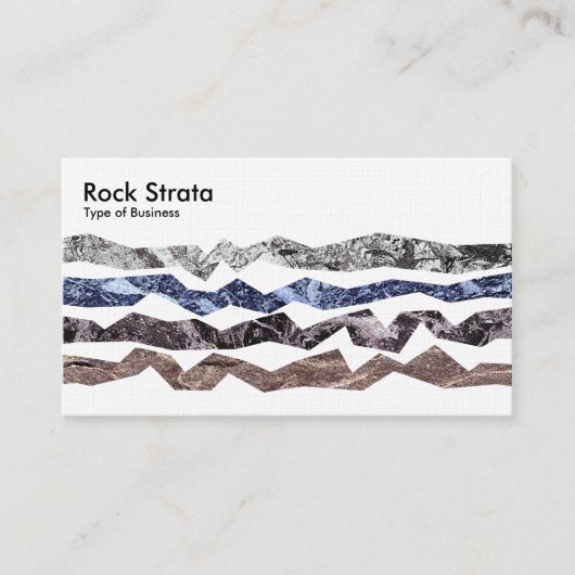 Rock Strata - Linen Visitenkarte (Vorderseite)
