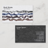 Rock Strata - Platin Visitenkarte (Vorne/Hinten)