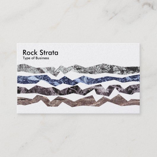 Rock Strata - Platin Visitenkarte (Vorderseite)