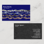 Rock Strata - Tiefe Marine Visitenkarte (Vorne/Hinten)