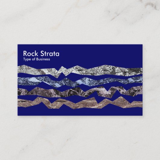 Rock Strata - Tiefe Marine Visitenkarte (Vorderseite)