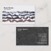 Rock Strata - White Visitenkarte (Vorne/Hinten)