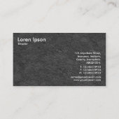 Rock Strata - White Visitenkarte (Rückseite)