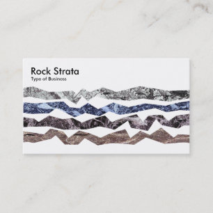 Rock Strata - White Visitenkarte