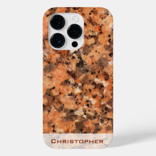 Rock-Struktur Spottet gepunktetes Muster mit Namen Case-Mate iPhone 14 Pro Hülle