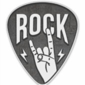 Rock, Style, Cool, Aufkleber (Vorderseite)