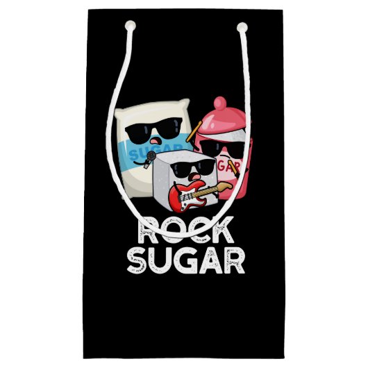 Rock Sugar Funny Food Pub Dark BG Kleine Geschenktüte (Vorderseite)