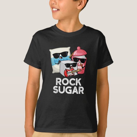 Rock Sugar Funny Food Pub Dark BG T-Shirt (Vorderseite)