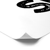 Rock Sugar Funny Food Puff Poster (Ecke)