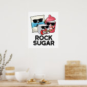 Rock Sugar Funny Food Puff Poster (Küche)