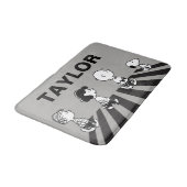 Rock-T-Shirts | Group Walk | Name hinzufügen Badematte (Schrägansicht)