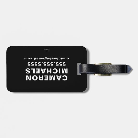 Rock-T-Shirts | Group Walk | Name hinzufügen Gepäckanhänger (Rückseite horizontal)