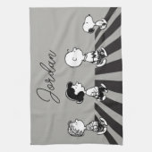 Rock-T-Shirts | Group Walk | Name hinzufügen Geschirrtuch (Vertikal)