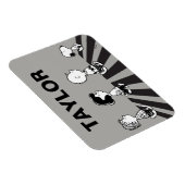 Rock-T-Shirts | Group Walk | Name hinzufügen Magnet (Rechte Seite)