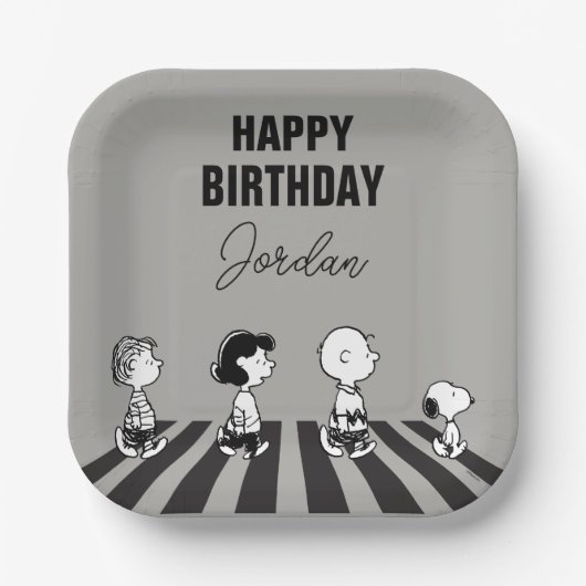 Rock-T-Shirts | Group Walk | Name hinzufügen Pappteller (Vorderseite)