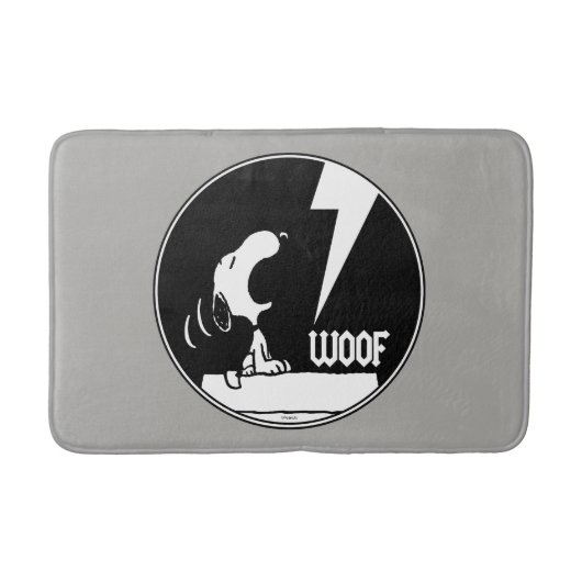 Rock-T-Shirts | Snoopy Howling Badematte (Vorderseite)