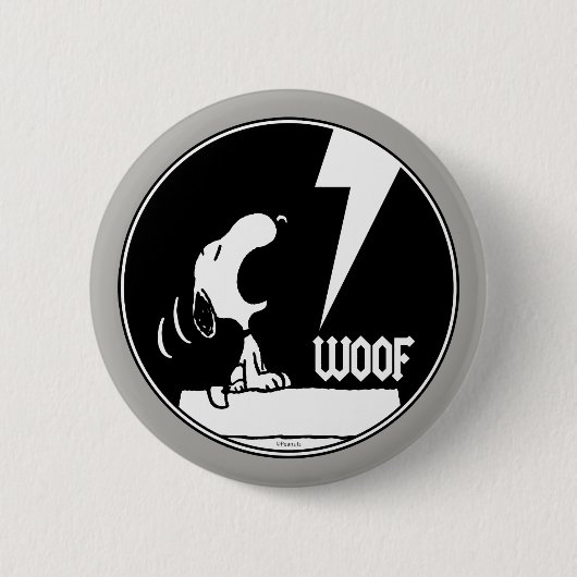 Rock-T-Shirts | Snoopy Howling Button (Vorderseite)