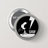 Rock-T-Shirts | Snoopy Howling Button (Vorne & Hinten)