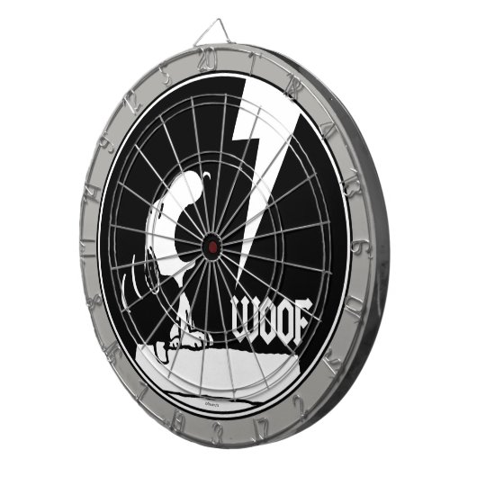 Rock-T-Shirts | Snoopy Howling Dartscheibe (Vorderseite rechts)