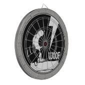 Rock-T-Shirts | Snoopy Howling Dartscheibe (Vorderseite Links)