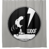 Rock-T-Shirts | Snoopy Howling Duschvorhang (Vorderseite)