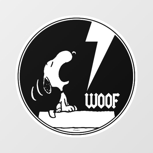 Rock-T-Shirts | Snoopy Howling Fensteraufkleber (Blatt)