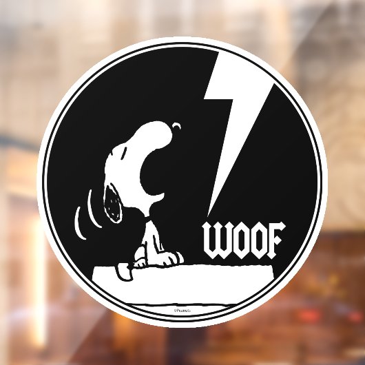 Rock-T-Shirts | Snoopy Howling Fensteraufkleber (Blatt 2)