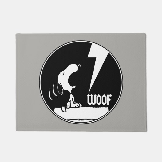 Rock-T-Shirts | Snoopy Howling Fußmatte (Vorderseite)