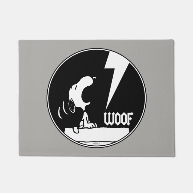 Rock-T-Shirts | Snoopy Howling Fußmatte (Vorderseite)