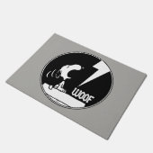 Rock-T-Shirts | Snoopy Howling Fußmatte (Schrägansicht)