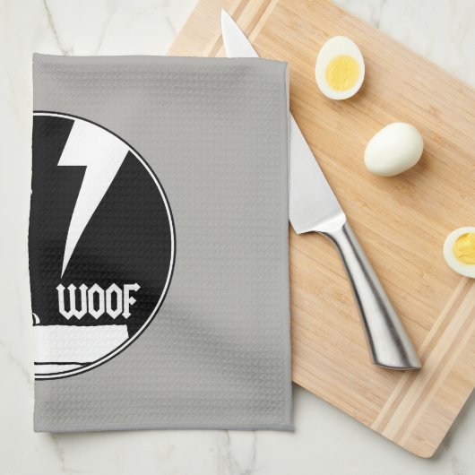 Rock-T-Shirts | Snoopy Howling Geschirrtuch (Viertel Falte)