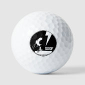 Rock-T-Shirts | Snoopy Howling Golfball (Vorderseite)