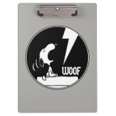 Rock-T-Shirts | Snoopy Howling Klemmbrett (Vorderseite)