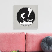 Rock-T-Shirts | Snoopy Howling Leinwanddruck (Insitu (Wohnzimmer))