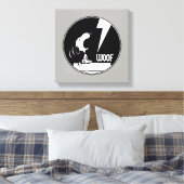 Rock-T-Shirts | Snoopy Howling Leinwanddruck (Insitu (Schlafzimmer))