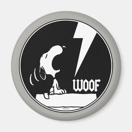 Rock-T-Shirts | Snoopy Howling Magnet (Vorne)