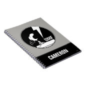 Rock-T-Shirts | Snoopy Howling | Name hinzufügen Notizblock (Rechte Seite)