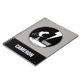 Rock-T-Shirts | Snoopy Howling | Name hinzufügen Notizblock (Linke Seite)