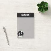 Rock-T-Shirts | Snoopy Howling | Name hinzufügen Post-it Klebezettel (Büro)